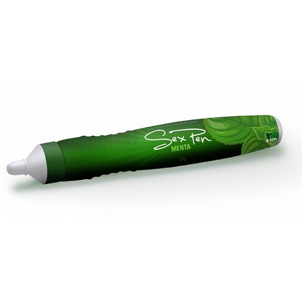 Caneta Comestível Sex Pen A Sós Menta - 20g