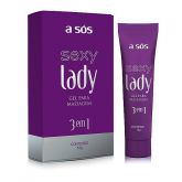 Gel A Sós Sexy Lady 3 em 1 - Excitante, Adstringente e Lubri