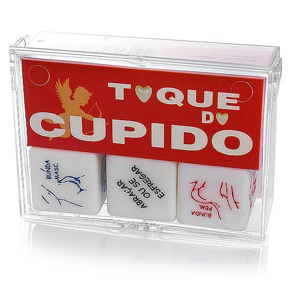 Dado com caixinha Toque do Cupido com 03 unidades