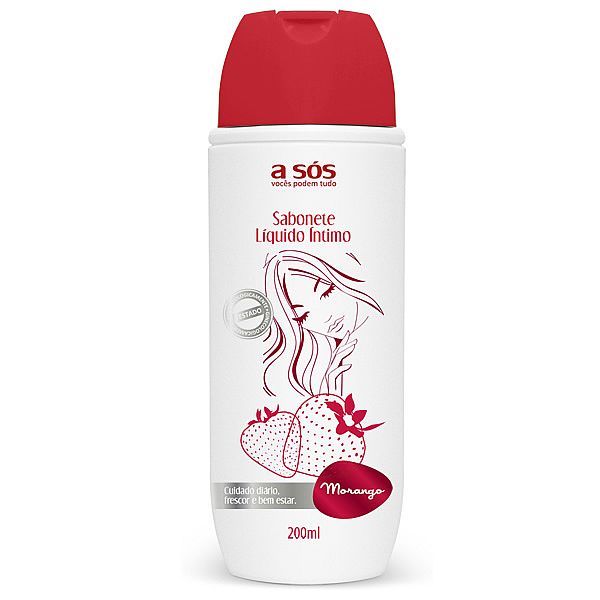 Sabonete Íntimo A sós Morango - 200ml