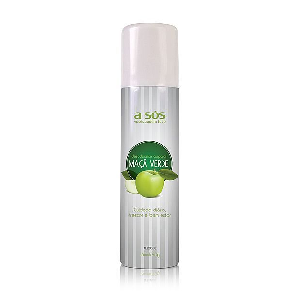 Desodorante Íntimo A Sós Corporal Aerosol Maçã Verde - 166ml/90g