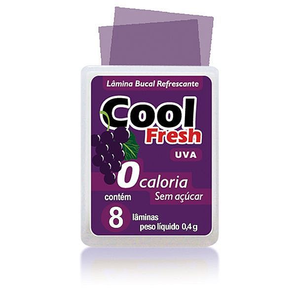 Lâmina Cool Fresh Sabor Uva com 08 Lâminas